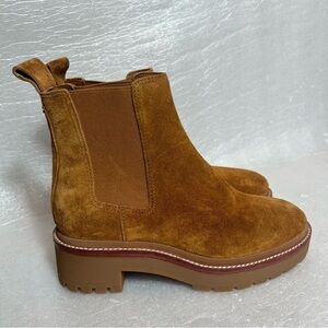 Tory Burch Chelsea Lug Boots 50 mm Suede Brown  Women's Sz 5